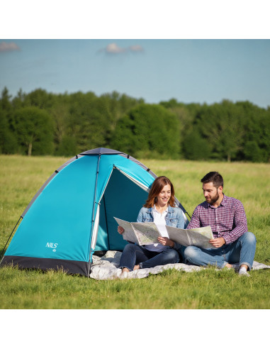 BLAUES CAMPINGZELT NILS CAMP