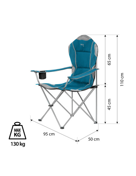 CAMPINGSTUHL TÜRKIS – KLAPPBAR NILS CAMP