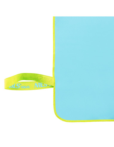 HELLBLAU MIKROFASERHANDTUCH 140x70 cm NILS AQUA