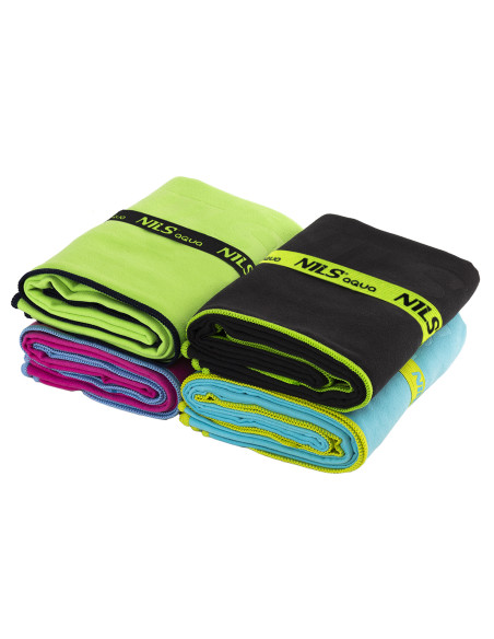 HELLBLAU MIKROFASERHANDTUCH 140x70 cm NILS AQUA