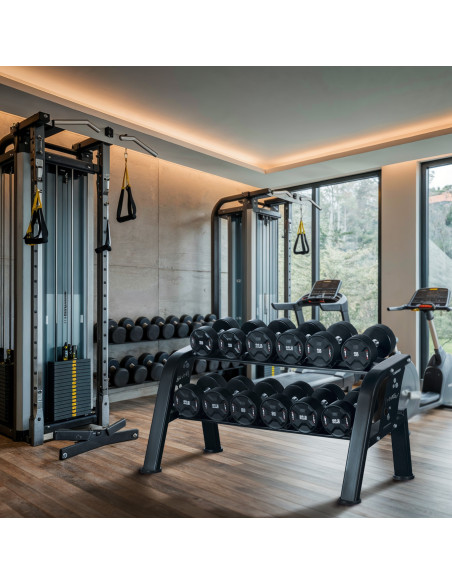 DOPPELREIHIGER HANTELSTÄNDER FÜR 6 PAARE COMMERCIAL HMS