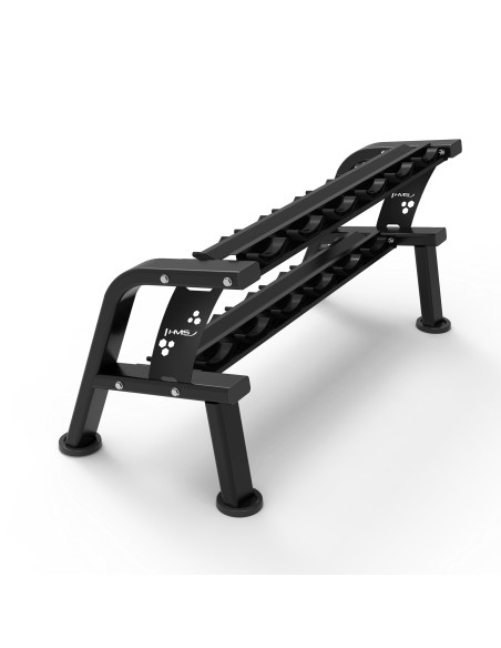 DOPPELREIHIGER HANTELSTÄNDER FÜR 6 PAARE COMMERCIAL HMS