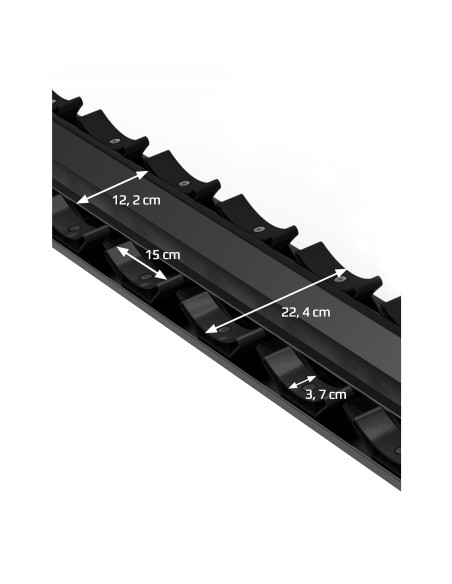 DOPPELREIHIGER HANTELSTÄNDER FÜR 6 PAARE COMMERCIAL HMS