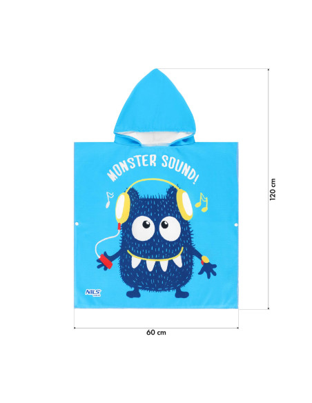 Monster Poncho Handtuch NILS AQUA