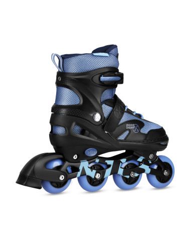 LED-ROLLERBLADE-SET MOONBEAM BLAU GRÖSSE S (31-34) NILS EXTREME