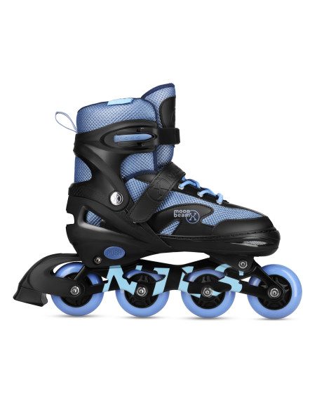 LED-ROLLERBLADE-SET MOONBEAM BLAU GRÖSSE S (31-34) NILS EXTREME