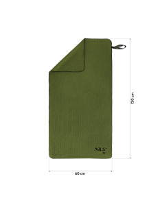 MILITÄRISCHE MIKROFASER-HANDTUCH KHAKI 120x60 cm Nils Camp