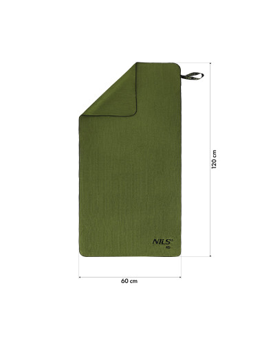MILITÄRISCHE MIKROFASER-HANDTUCH KHAKI 120x60 cm Nils Camp