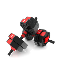 KURZHANTELN-LANGHANTEL ZUSAMMENSETZUNG 15 KG HMS