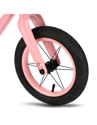 LED LAUFRAD MIT LUFTREIFEN 12 ROSA NILS FUN