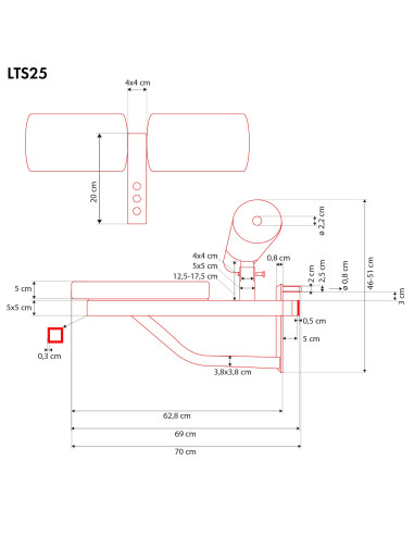 LATZUGSITZ MIT OBERSCHENKELFIXIERUNG HMS