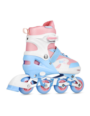 LED-ROLLERBLADE-SET MOONBEAM WEISS GRÖSSE L (39-42) NILS EXTREME