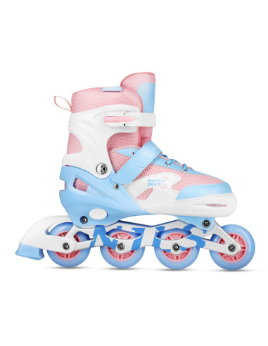 LED-ROLLERBLADE-SET MOONBEAM WEISS GRÖSSE L (39-42) NILS EXTREME