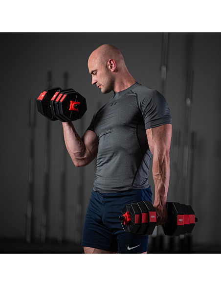 KURZHANTELN-LANGHANTEL ZUSAMMENSETZUNG 15 KG HMS