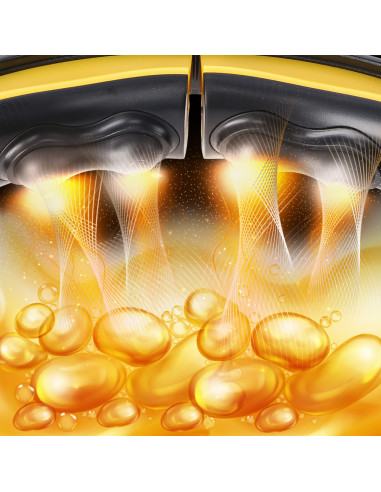 HULA HOOP SCHWARZ/GELB MIT MAGNETEN, TPE-NOPPEN, GEWICHT UND ZÄHLER HMS