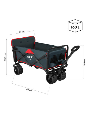 ANTRACITTROSER WAGEN 150L NILS CAMP