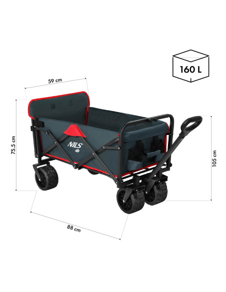 ANTRACITTROSER WAGEN 150L NILS CAMP