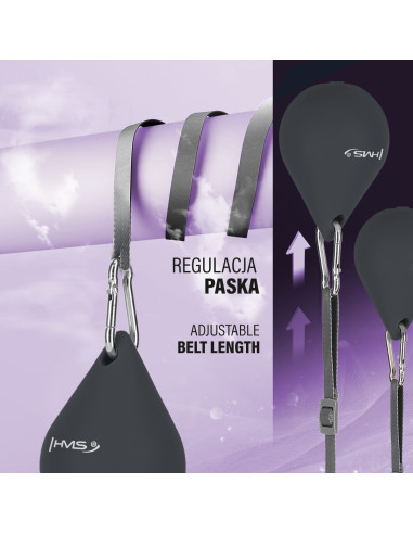 HOOP MAGNETISCH SCHWARZ HHM15 MIT ZÄHLER HMS + SCHLANKGÜRTEL BR163 ROT