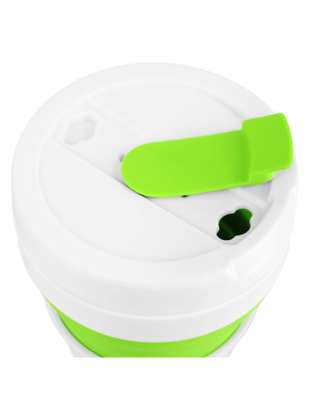 SILIKON-FALTBECHER 600 ML HELLGRÜN NILS CAMP