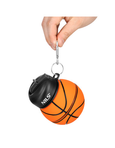 SILIKON-FALTBECHER 550 ML BASKETBALL NILS