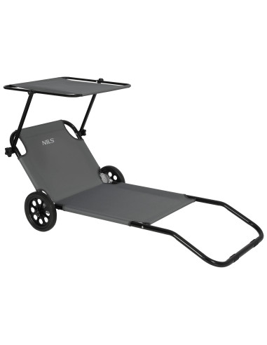 Liegestuhl grau NILS