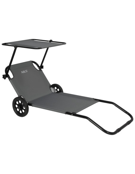 Liegestuhl grau NILS