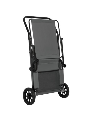 Liegestuhl grau NILS