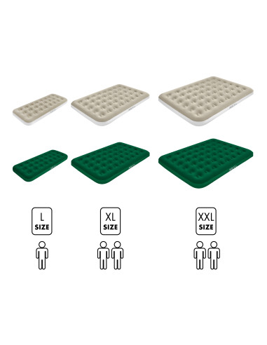 KEMPINGMATRATZE 191X137X22 CM GRÜN NILS CAMP