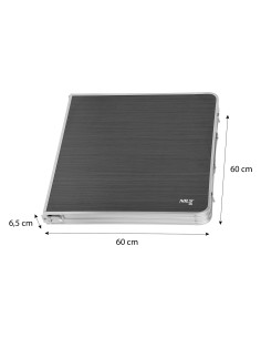 TISCH UND STÜHLE SET DUNKELGRAU NILS CAMP