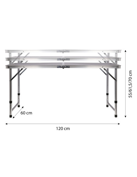 TISCH UND STÜHLE SET DUNKELGRAU NILS CAMP