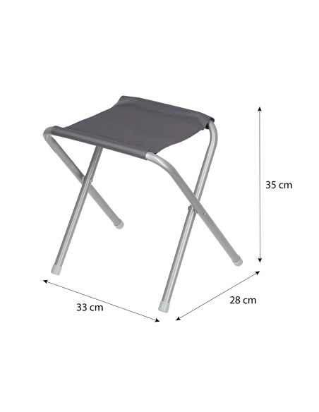 TISCH UND STÜHLE SET DUNKELGRAU NILS CAMP