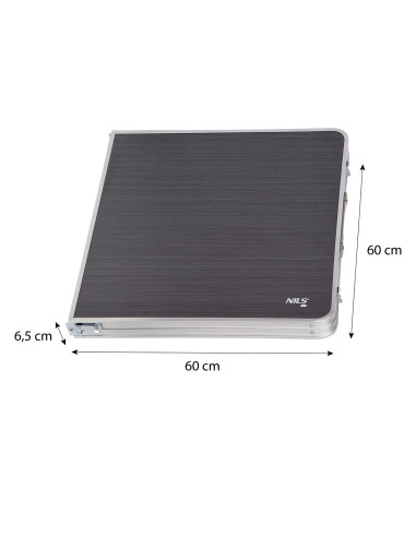 TISCH UND STÜHLE SET DUNKELGRAU NILS CAMP