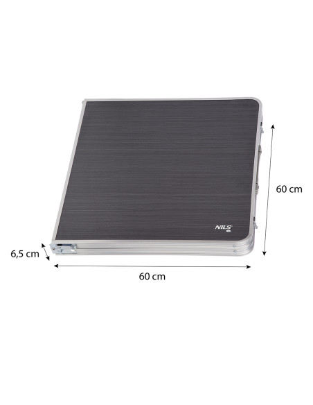 TISCH UND STÜHLE SET DUNKELGRAU NILS CAMP