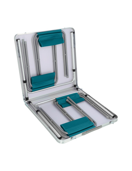 TISCH UND STÜHLE SET BLAU NILS CAMP