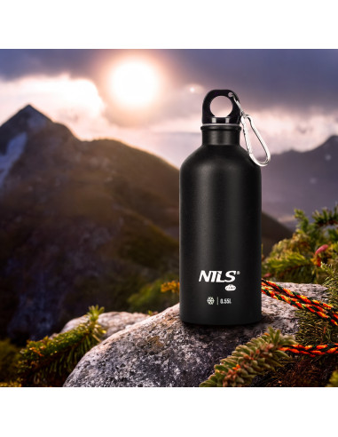 TOURISTISCHE FLASCHE 550 ML SCHWARZ NILS CAMP
