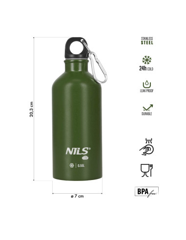 TOURISTENFLASCHE 550 ML GRÜN NILS CAMP