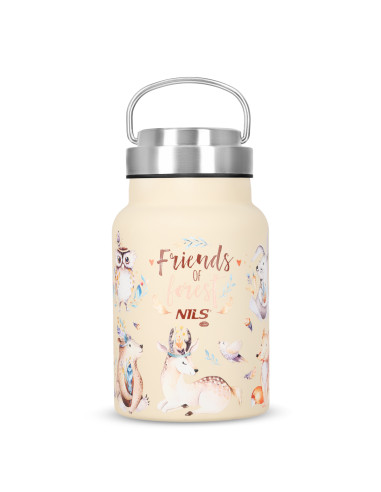 WASSERFLASCHE 520 ML STAHL FOREST NILS CAMP