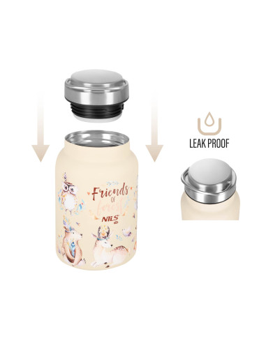 WASSERFLASCHE 520 ML STAHL FOREST NILS CAMP