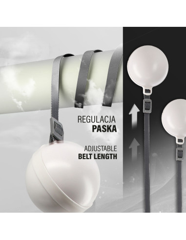 HULA HOOP MAGNETIC WHITE HHM16 WITH WEIGHT + COUNTER HMS + WAIST SUPPORT BR163 BLACK PLUZ SIZE