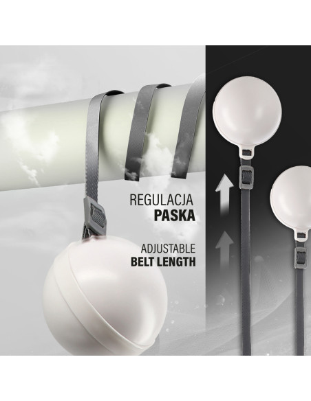 HULA HOOP MAGNETIC WHITE HHM16 WITH WEIGHT + COUNTER HMS + WAIST SUPPORT BR163 BLACK PLUZ SIZE