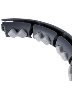 HULA HOOP HHW06 BLACK WITH A GRAVITY BALL AND COUNTER HMS + WAIST SUPPORT BR163 BLACK PLUZ SIZE