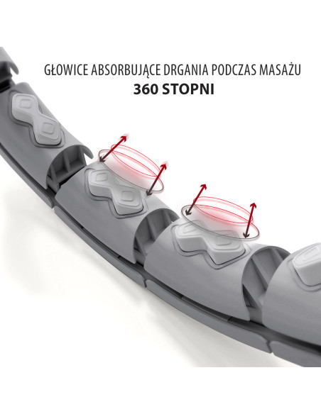 HULA HOOP HHW06 BLACK WITH A GRAVITY BALL AND COUNTER HMS + WAIST SUPPORT BR163 BLACK PLUZ SIZE