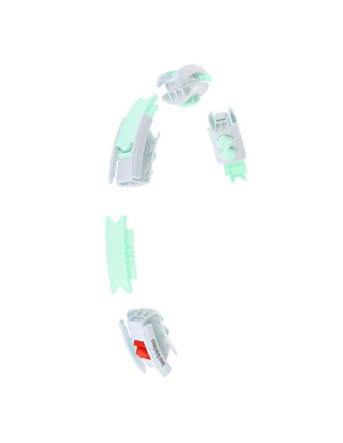 HULA HOOP HHW06 GREEN WITH A GRAVITY BALL AND COUNTER HMS + WAIST SUPPORT BR163 BLACK PLUZ SIZE