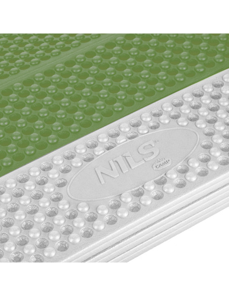 FALTBARE TOURISTENMATTE MIT ALUMINIUMRAND + XPE 195 CM GRÜN NILS CAMP