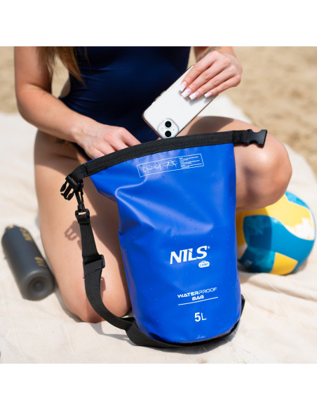 FALTBARE TOURISTENMATTE MIT ALUMINIUMRAND + XPE 195 CM BLAU NILS CAMP