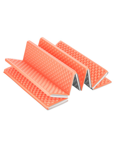 FALTBARE TOURISTENMATTE MIT ALUMINIUMRAND + XPE 195 CM ORANGE NILS CAMP