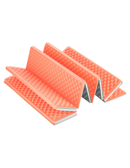 FALTBARE TOURISTENMATTE MIT ALUMINIUMRAND + XPE 195 CM ORANGE NILS CAMP