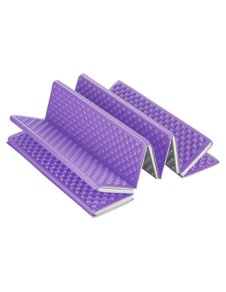 FALTBARE TOURISTENMATTE MIT ALUMINIUMRAND + XPE 195 CM LILA NILS CAMP