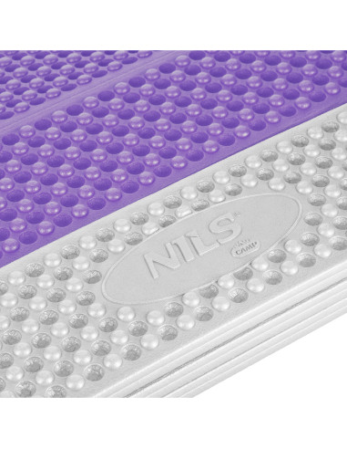 FALTBARE TOURISTENMATTE MIT ALUMINIUMRAND + XPE 195 CM LILA NILS CAMP