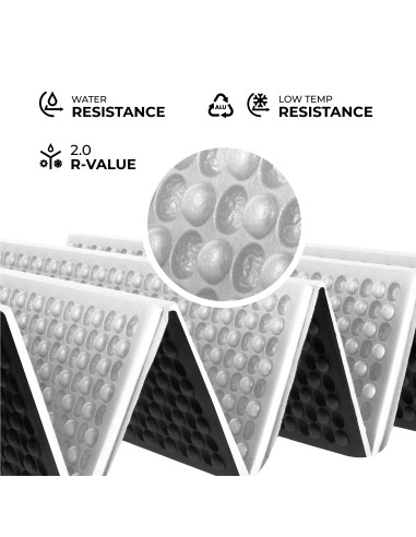 FALTBARE TOURISTENMATTE MIT ALUMINIUMRAND + XPE 195 CM SCHWARZ NILS CAMP